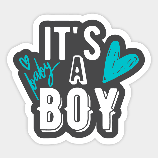 It's a Boy! Sticker by Little Designer